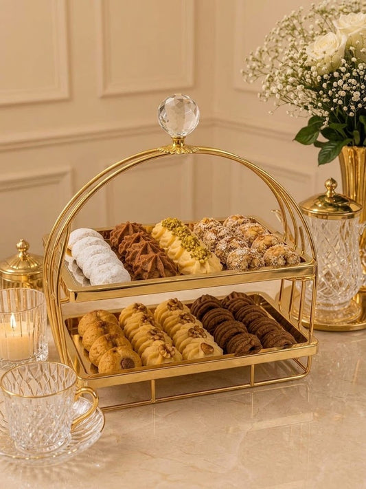 Golden Serving Tray