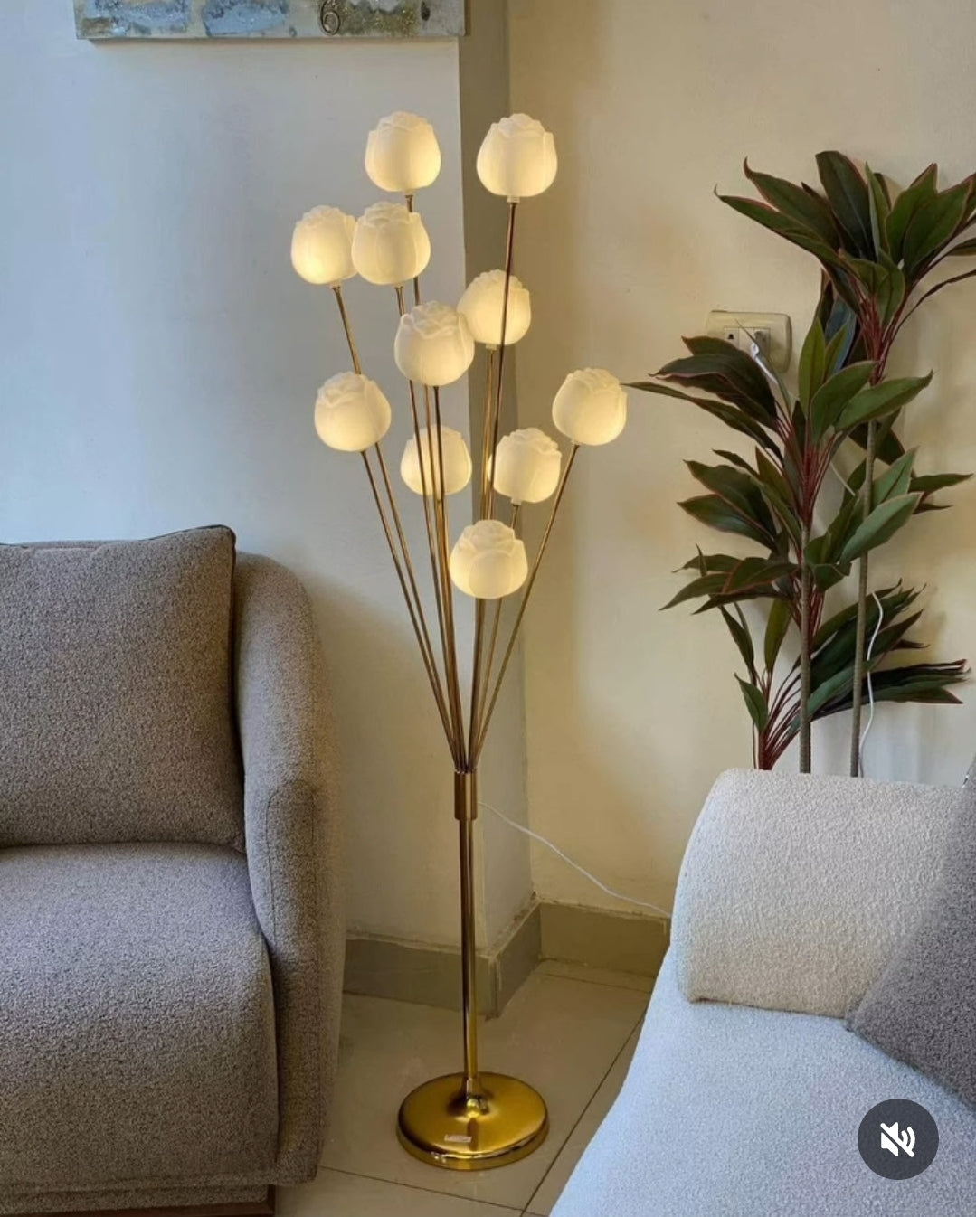Luxury Rose Floor Lamp