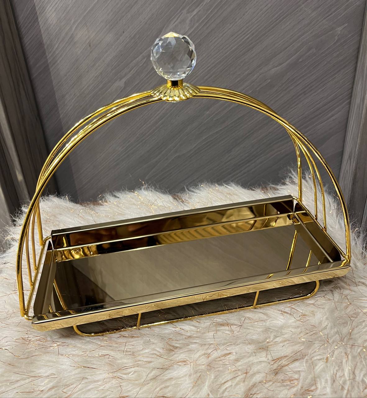 Golden Serving Tray